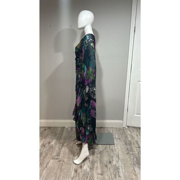 Emanuel Ungaro Asymmetrical Dress in Purple and Blue - Picture 14 of 14